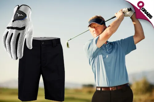 For QR39 Grip It & Rip It with Golf Gloves & Block Golf Shorts for Men! (Up to QR250 Value)